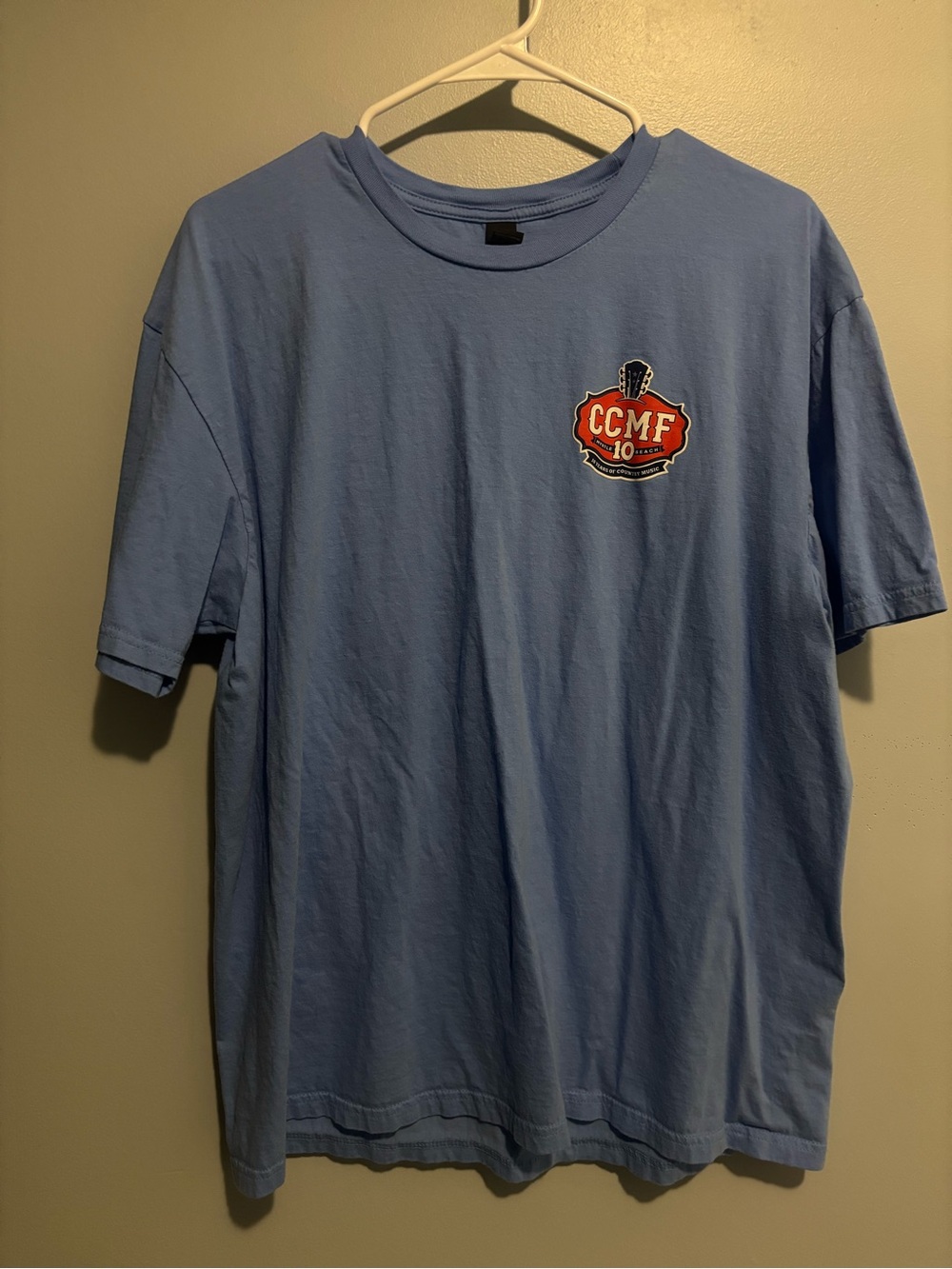 Carolina Country Music Fest Light Blue Short Sleeve Logo Tee